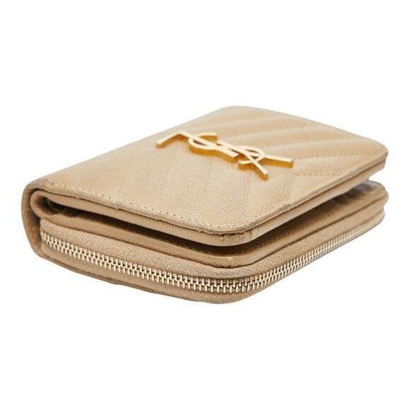 Saint Laurent YSL Monogram 403723 Beige Leather Women's Saint Laurent - Picture 6 of 10